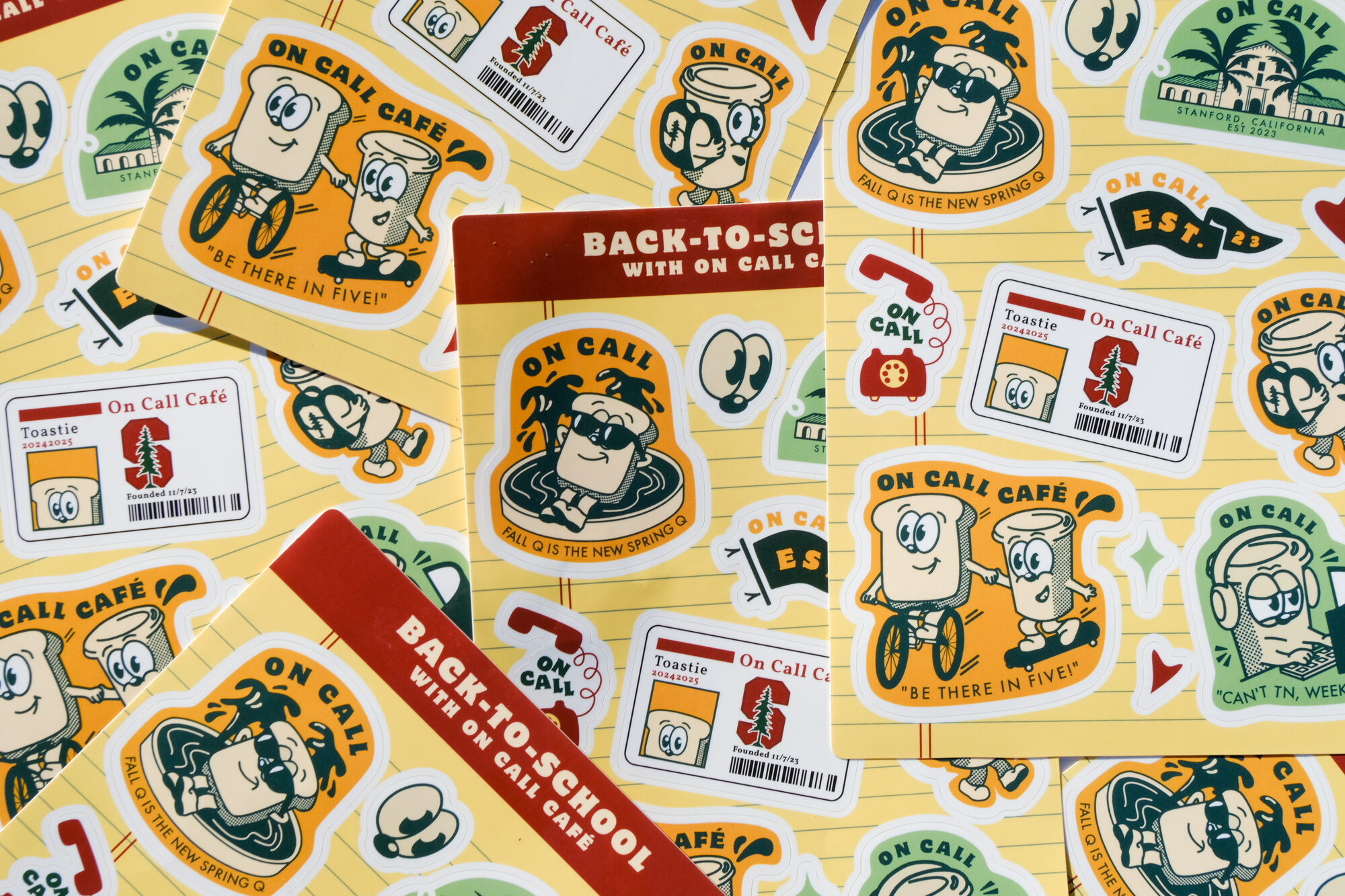 On Call sticker sheet